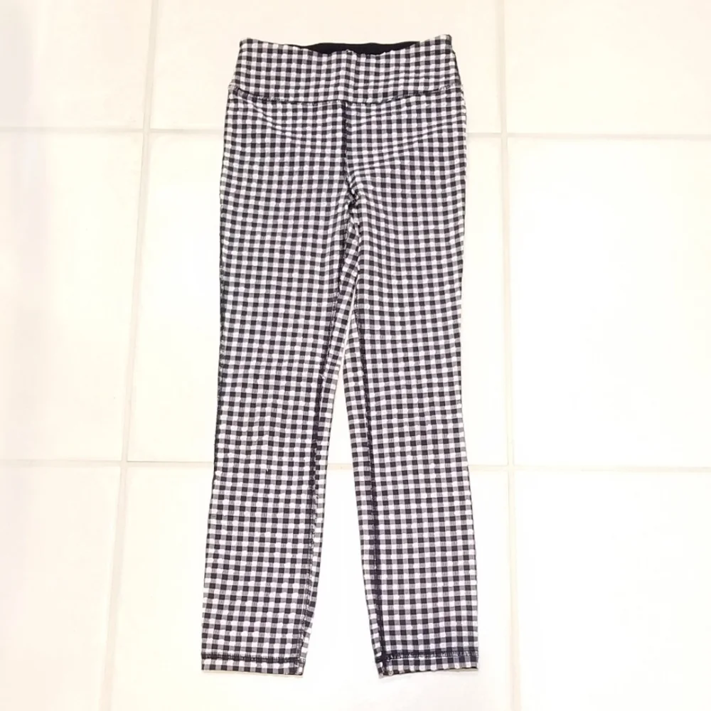 J.Crew Navy & White Gingham Puckered Cropped Seersucker Leggings XXXS-XS